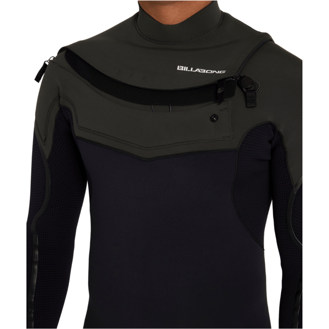 2026 Billabong Mens Absolute Ultra 4/3mm Chest Zip Wetsuit ABYW100283 - Storm Black
